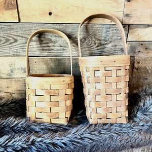 Gerald Henn Workshops Woven Wooden Hanging Baskets